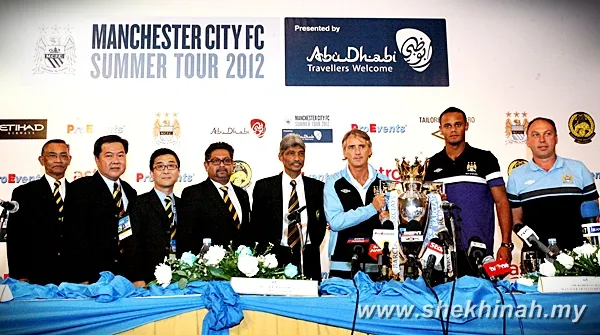 Manchester City FC Summer Tour 2012 Arrival Press Conference
